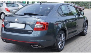 Спойлер на крышку багажника Skoda Octavia III в стиле RS фото