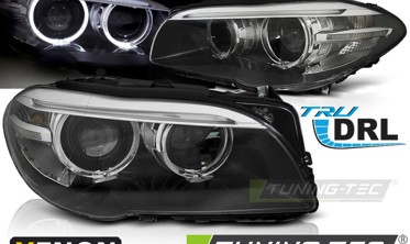 Ксенонові фари передні BMW 5 F10, F11 з діодними кільцями ДХО фото