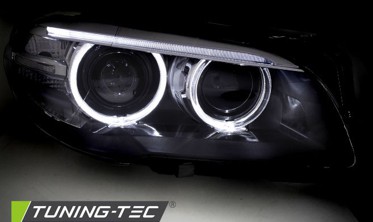 Ксенонові фари передні BMW 5 F10, F11 з діодними кільцями ДХО фото