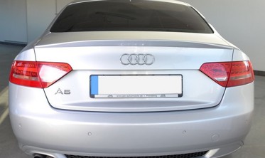 Диффузор заднего бампера Audi A5 сoupe в стиле S-line с одним вырезом  фото