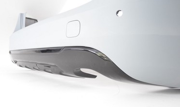 Накладка на задній бампер Volvo V60/S60 на дві труби фото