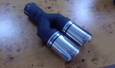 Насадка на глушитель двойная круглая Ulter N2-70RS  фото