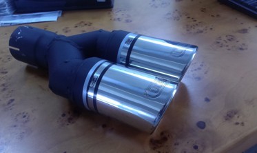 Насадка на глушитель двойная круглая Ulter N2-70RS  фото