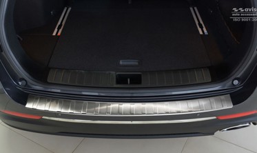 Накладка на бампер с загибом и ребрами Kia Optima IV Combi фото