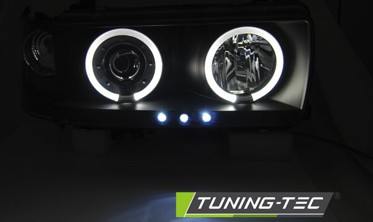 Черные линзованные фары передние TOYOTA LAND CRUISER FJ 80 фото