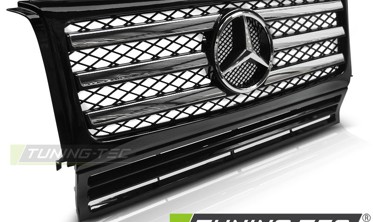 Решітка радіатора із зіркою Mercedes W463 чорні з хромом фото