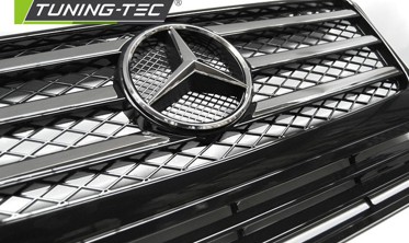 Решітка радіатора із зіркою Mercedes W463 чорні з хромом фото