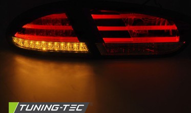 Хромированные тюнинг фонари задние SEAT LEON 2 дорестайл с LED поворотами фото