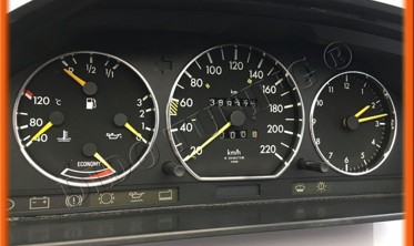 Кольца для декора щитка приборов Mercedes W124 / W126 фото