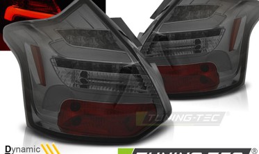 Тонированные фонари задние Ford Focus MK3 дорест. с динамическими поворотами фото