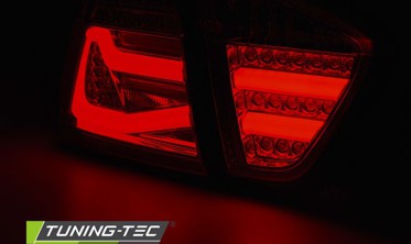 Задние led фонари (стопы тюнинг) BMW 3 E90 красно-тонированные фото