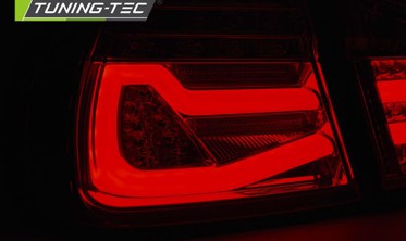 Задние led фонари (стопы тюнинг) BMW 3 E90 красно-тонированные фото