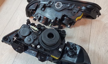 Тюнинговые фары передние BMW E39 с LED кольцами (D2S/Н7) фото