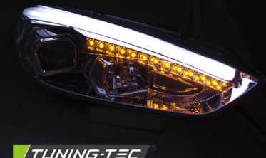 Тюнинг фары передние FORD FOCUS MK3 2015-2018 с ДХО фото