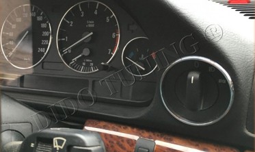 Кільця на перемикачі світла BMW E38 (поліровані) фото