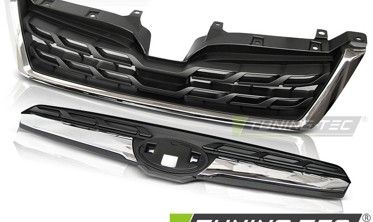 Решетка радиатора SUBARU FORESTER IV в стиле LCI черная с хромом фото