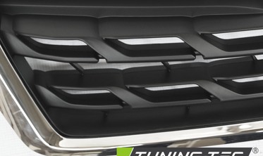Решетка радиатора SUBARU FORESTER IV в стиле LCI черная с хромом фото