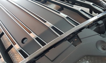 Решетка радиатора Audi A3 8V стиль S3 (серая) фото