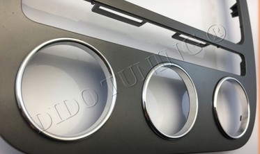 Хром кольца на ручки климат-контроля VW Passat B6 / Touran / Golf 5 Climatronic фото