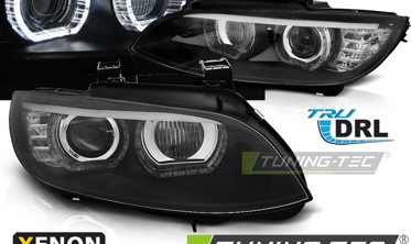 Черные передние фары BMW E92 / E93 для версии с функцией AFS фото