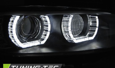 Черные передние фары BMW E92 / E93 для версии с функцией AFS фото