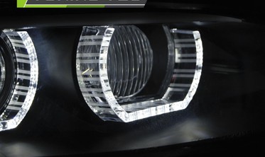 Черные передние фары BMW E92 / E93 для версии с функцией AFS фото