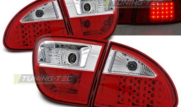 Светодиодные тюнинг фонари задние SEAT LEON 1 красно-белые фото
