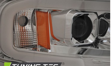 Діодні фари передні Dodge Ram хромовані фото
